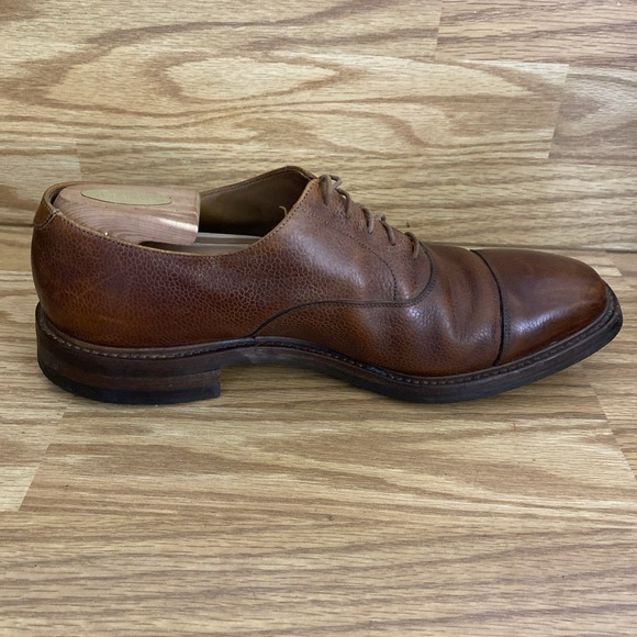Crockett & Jones Barnet Mens US 11 1/2 Brown Leather Cap Toe Dress Shoes England main image 4